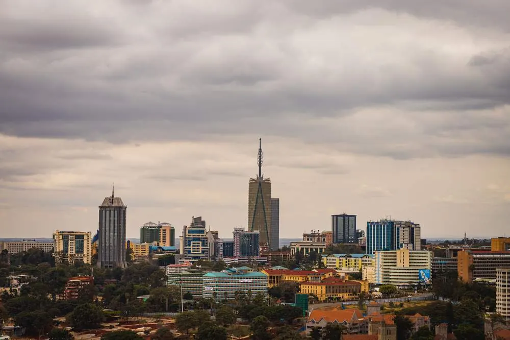 Nairobi construction site skyline